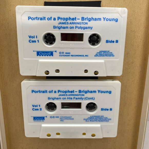 Vintage 1980 James Arrington Portrait Of A Prophet Brigham Young 2 Cassette Set - Picture 4 of 6